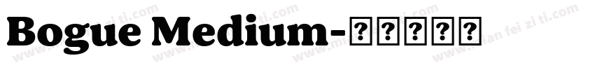 Bogue Medium字体转换